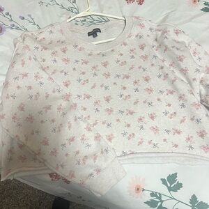 Dry Goods Pink Floral Crop Top